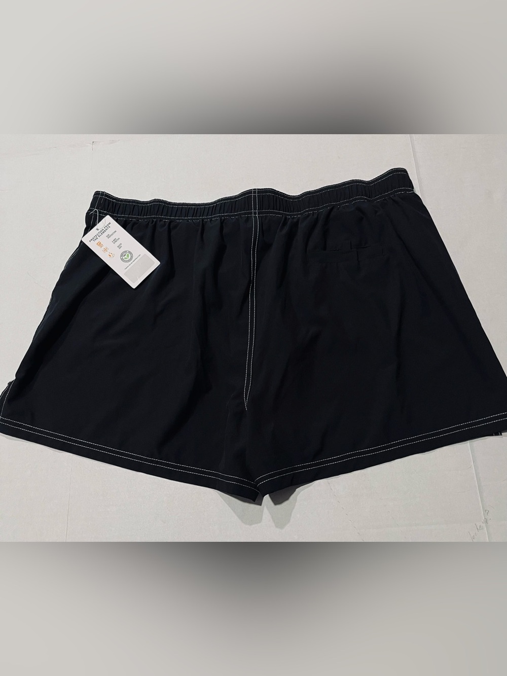 ZEROXPosur NWT Women’s black swim shorts featuring white stitching. SIZE 2X - Picture 7 of 13